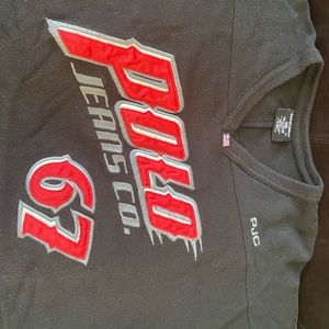 Vintage Polo hockey style v neck